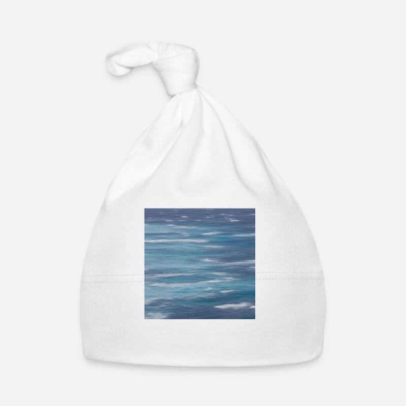 Ocean sea art Organic Baby Cap