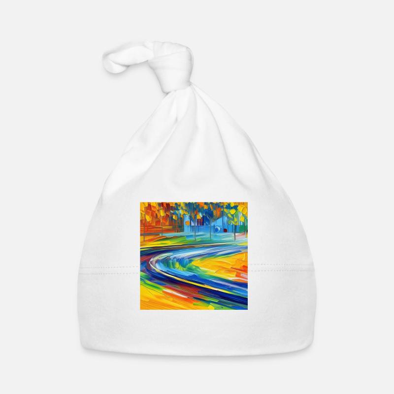 Neoimpressionistische Straße Baby Bio-Mütze
