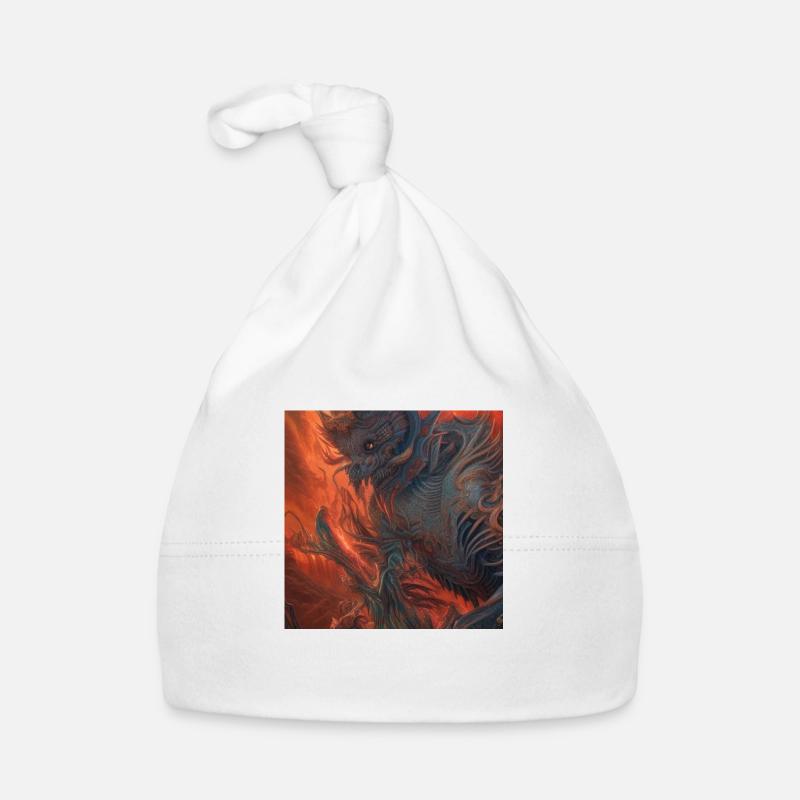 Fire Demon Organic Baby Cap