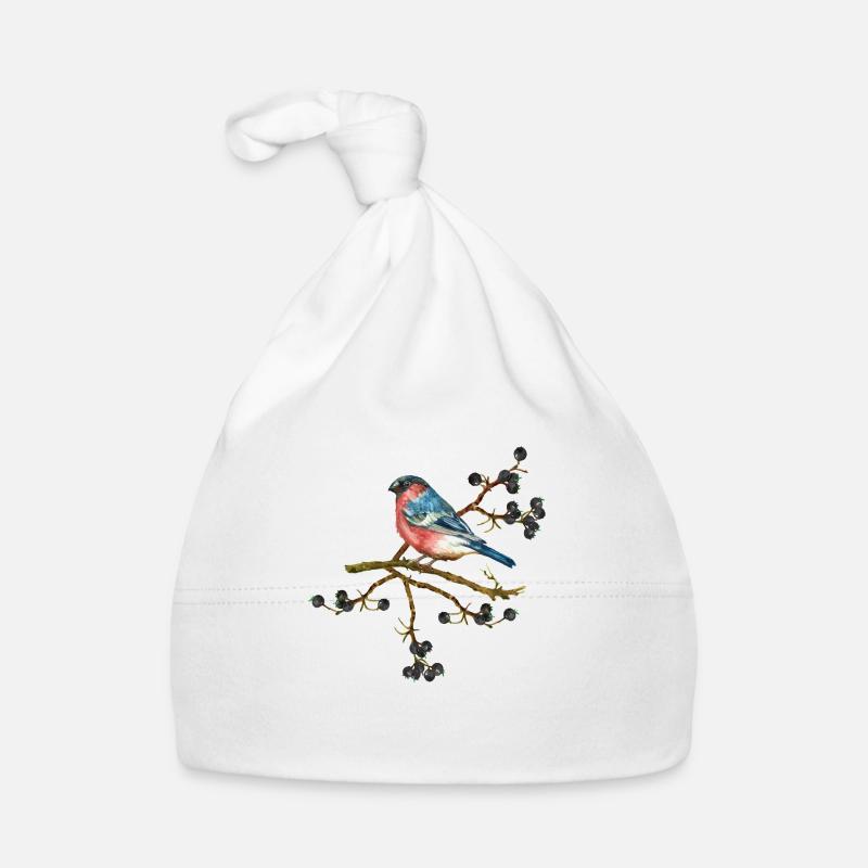 Bunter Vogel Baby Bio-Mütze