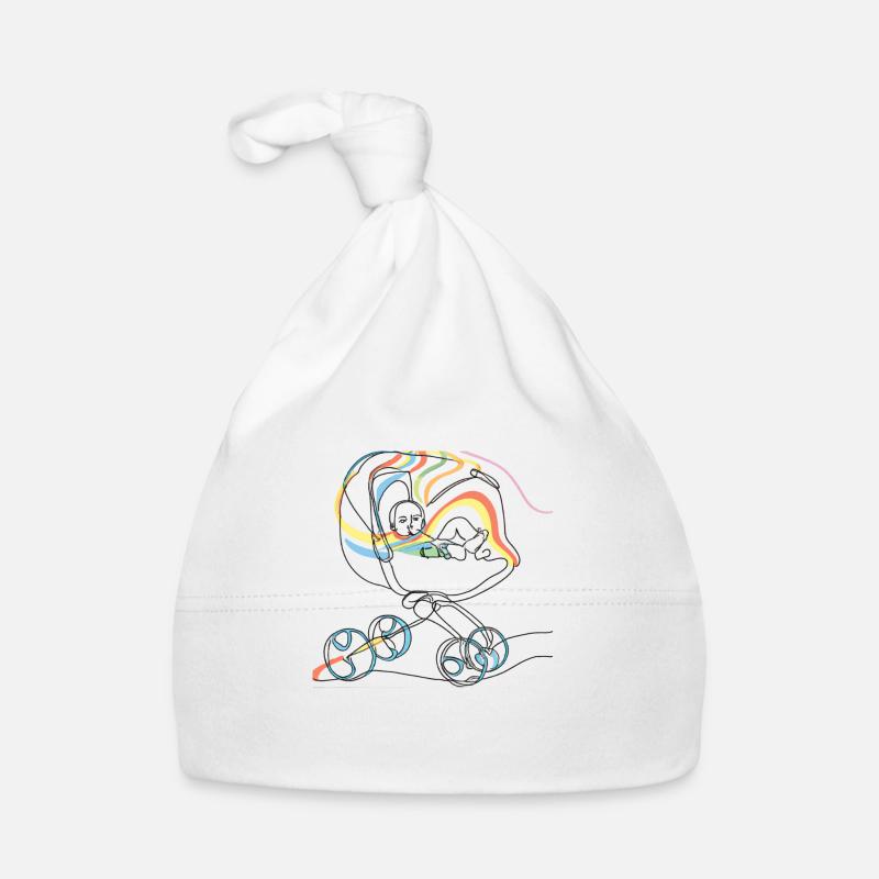 Arc-en-ciel de Kinderwagnrainbow Bonnet bio Bébé