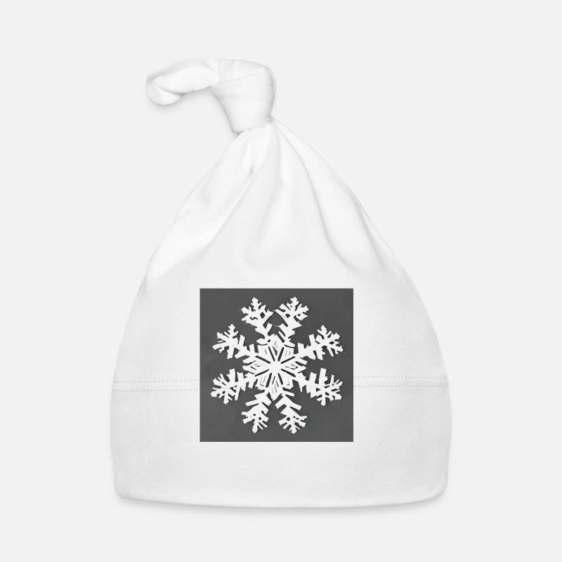 Einfache Schneeflocke Baby Bio-Mütze
