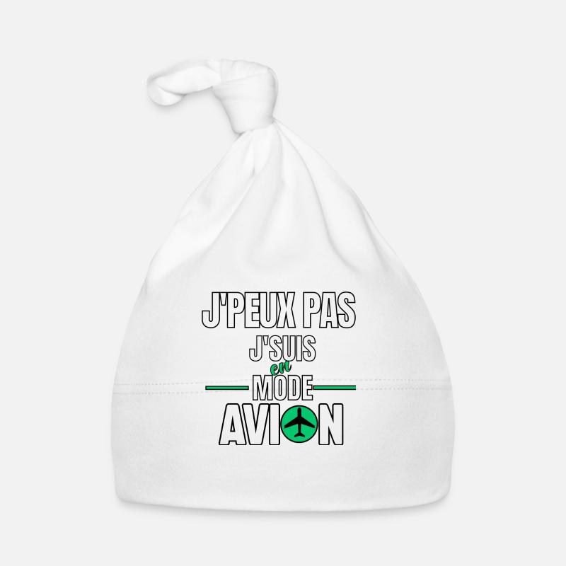 J’peux pas j’suis en mode avion Bonnet bio Bébé
