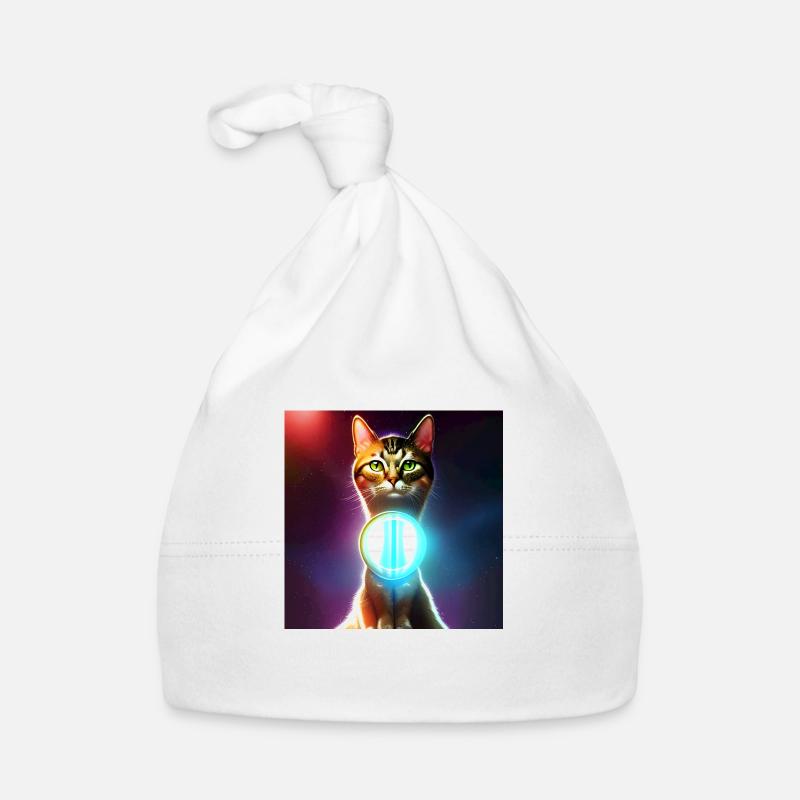 Le chat de l’univers Bonnet bio Bébé