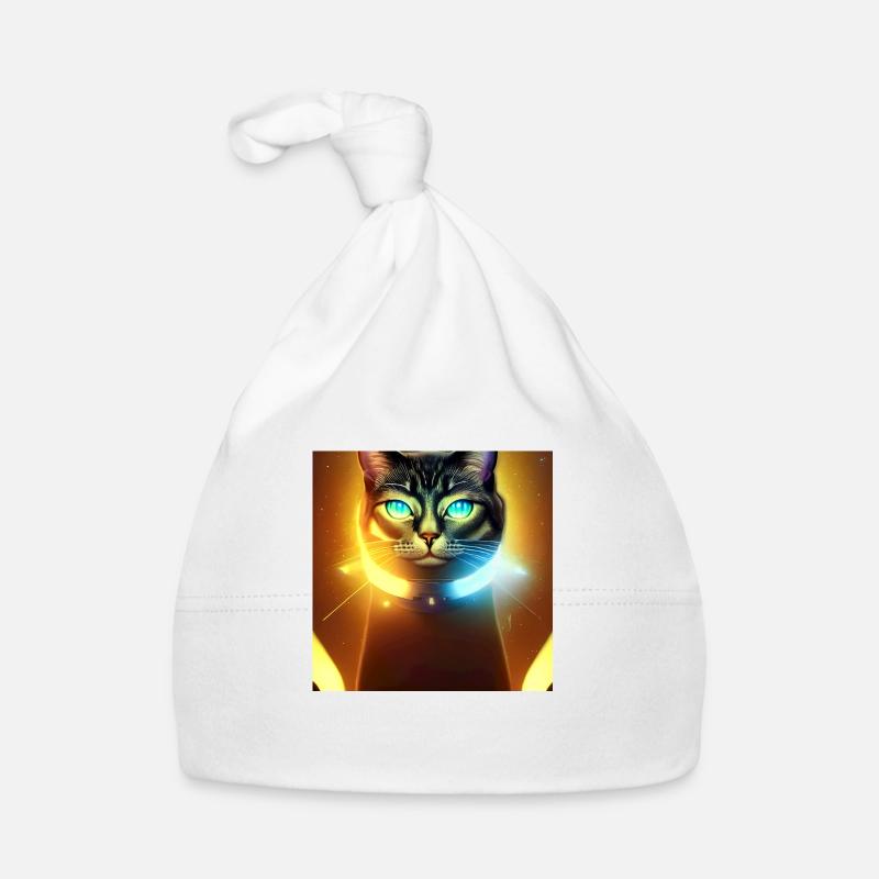 Le chat de l’univers Bonnet bio Bébé