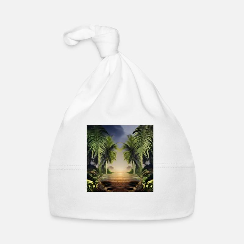 Jungle artwork Organic Baby Cap