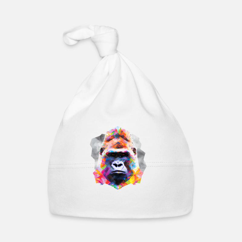 Abstract Pride and Power Gorilla Organic Baby Cap