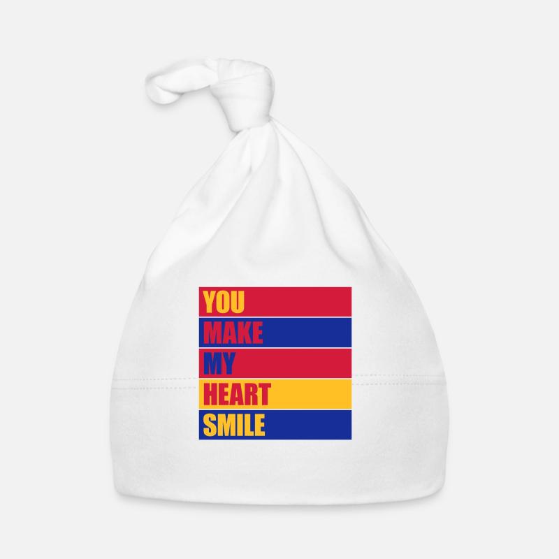 make my heart smile Organic Baby Cap