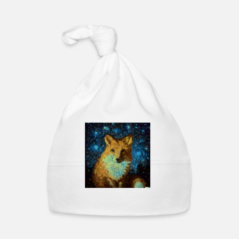 Starry Foxy Baby Bio-Mütze