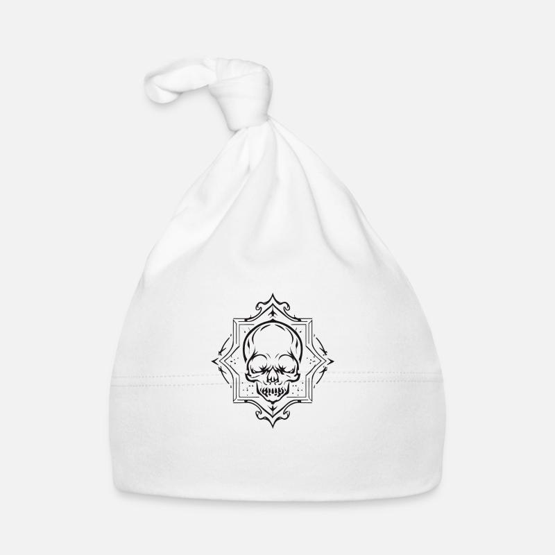 Crâne gothique Bonnet bio Bébé