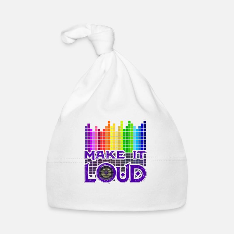 Make it loud est la devise pour un son parfait Bonnet bio Bébé