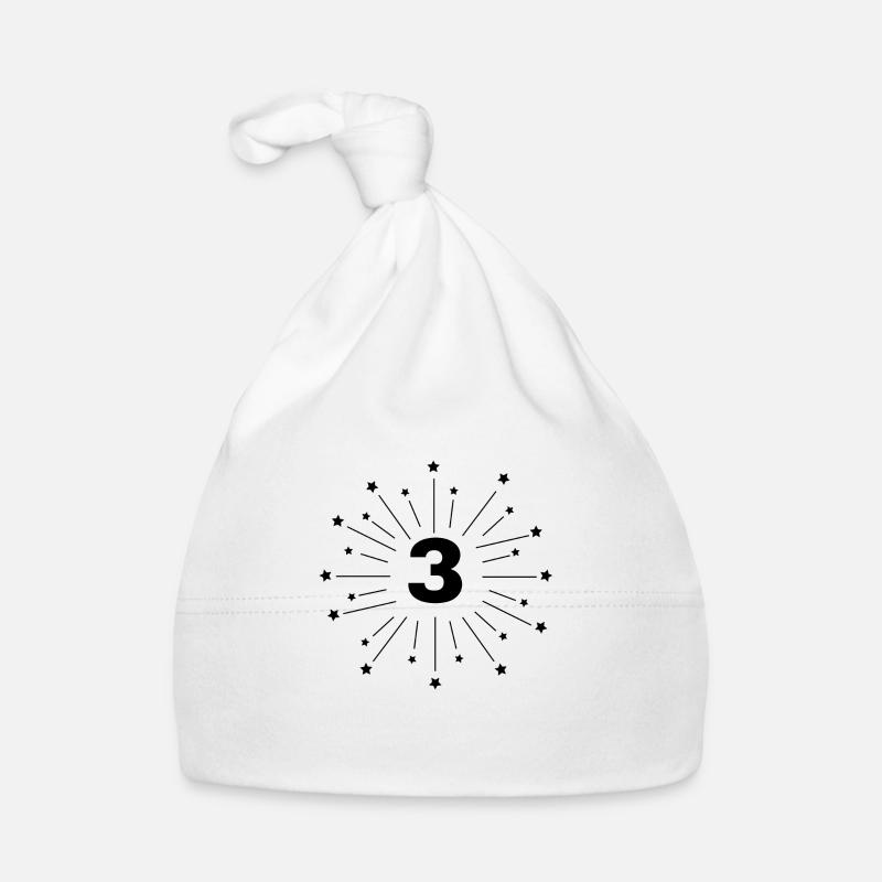 3rd Starred Anniversary - 3 years gift Organic Baby Cap