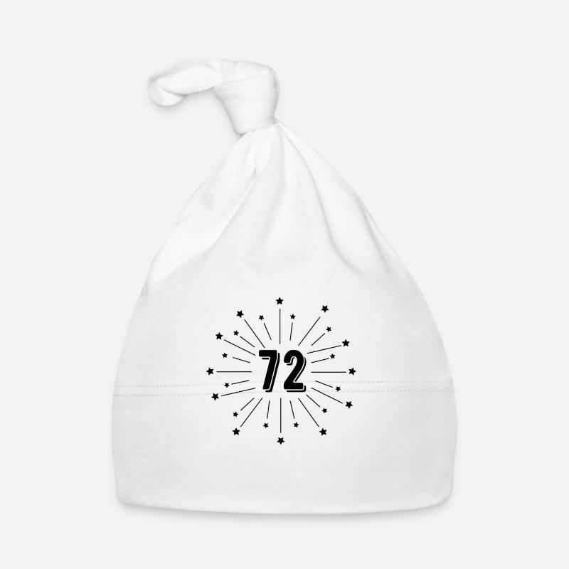 72. Sternjubiläum - Geschenk 72 Jahre Baby Bio-Mütze