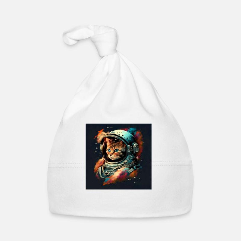 Kosmische Katze im Aetherpunk-Stil Baby Bio-Mütze