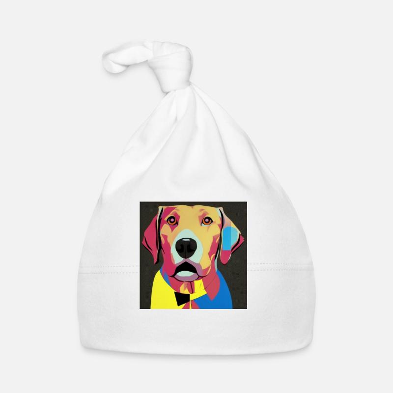 Dachshund Pop Art Organic Baby Cap
