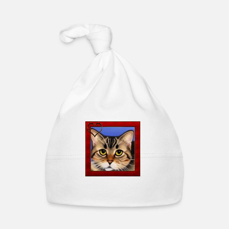 Portrait de chat 8 Bonnet bio Bébé