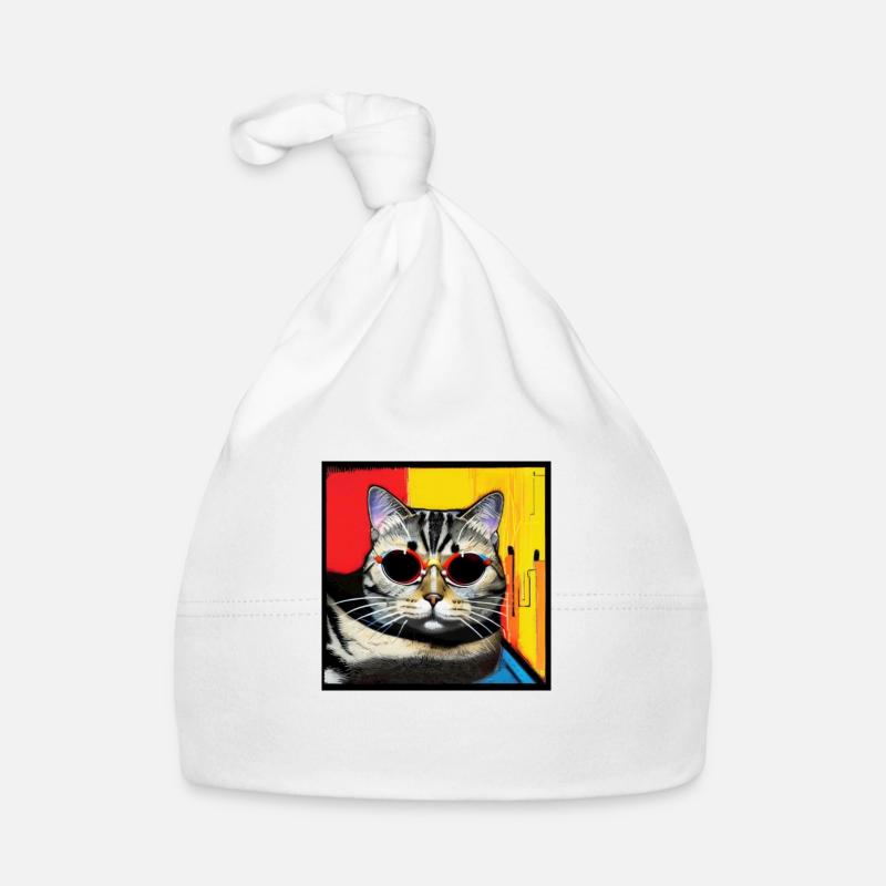 Coole Katze 4 Baby Bio-Mütze