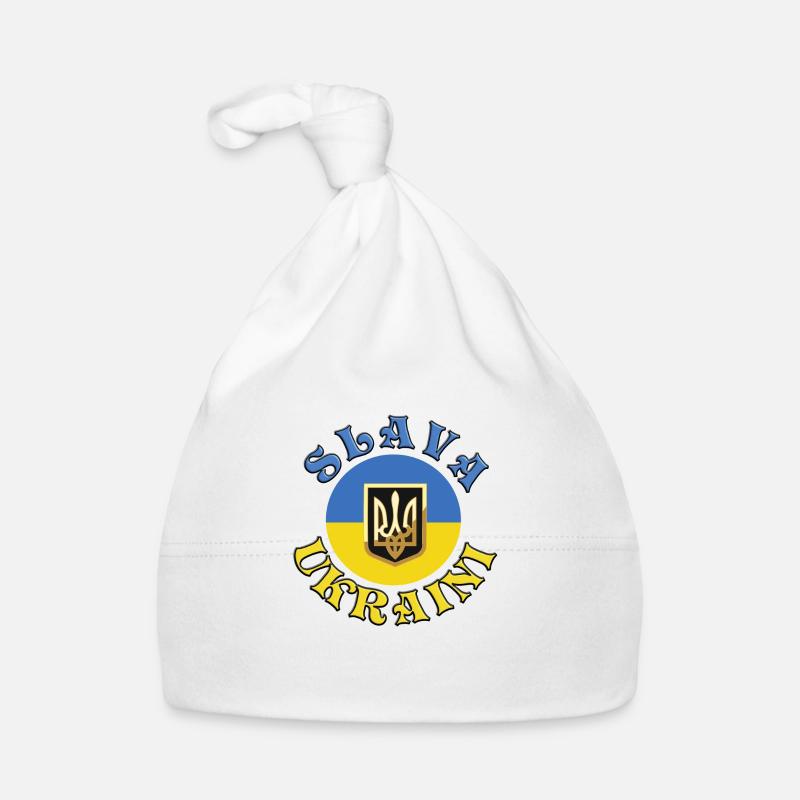 Slava Ukraini Baby Bio-Mütze