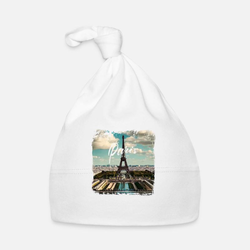 Paris Tour Eiffel style décontracté Bonnet bio Bébé