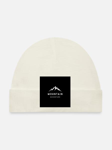 MOUNTAIN Adventure - Baby Bio-Mütze - Weiß - Vorne