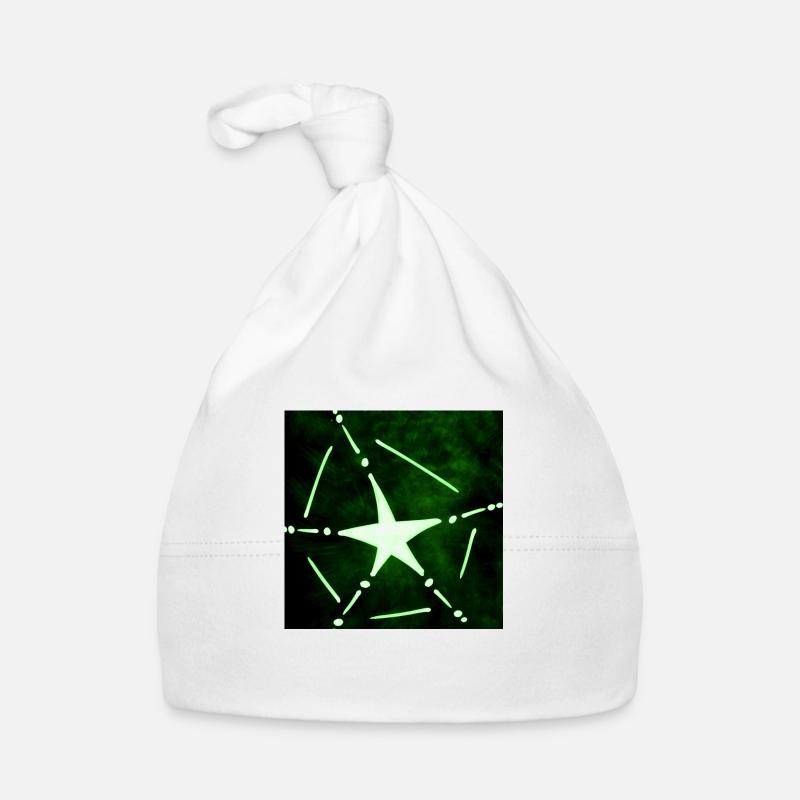 GRÜNER AUFERSTEHUNGSSTERN Baby Bio-Mütze