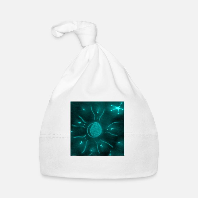 BLAUER STERNENMOND Baby Bio-Mütze
