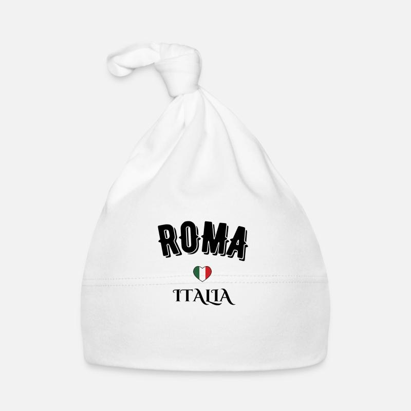 Roma italia - Bonnet bio Bébé - blanc