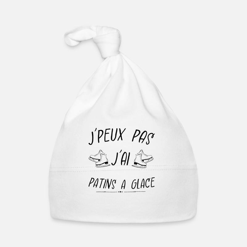j'peux pas j'ai patins à glace Bonnet bio Bébé