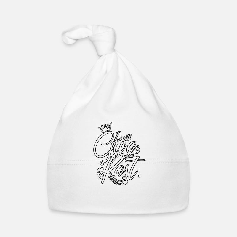 I will Give rest Baby Bio-Mütze