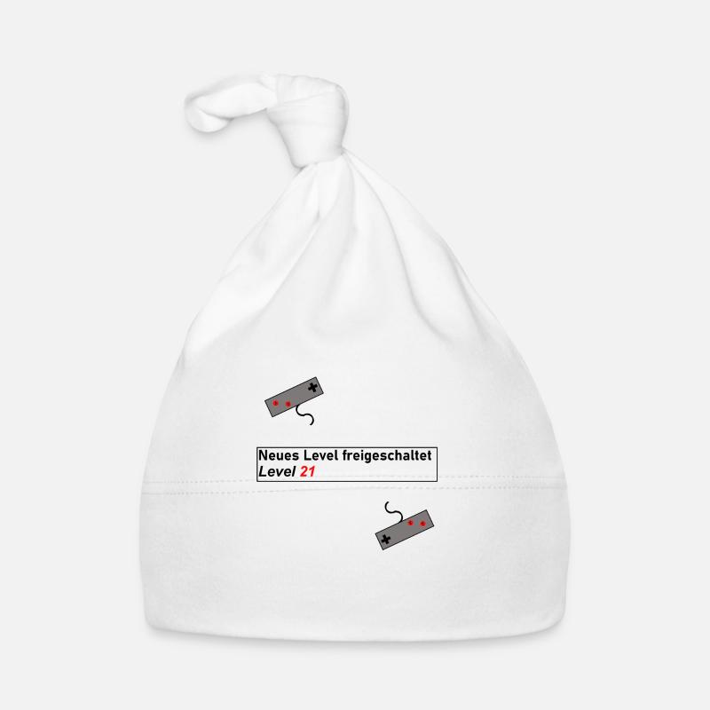 Gaming Level Up Geburtstag Geschenk Geschenkidee Baby Bio-Mütze