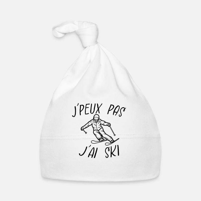 j'peux pas j'ai ski Bonnet bio Bébé