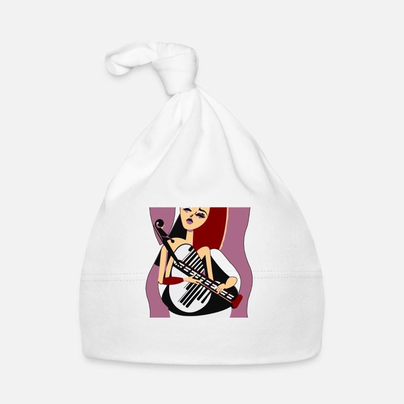 Fille de la musique Bonnet bio Bébé