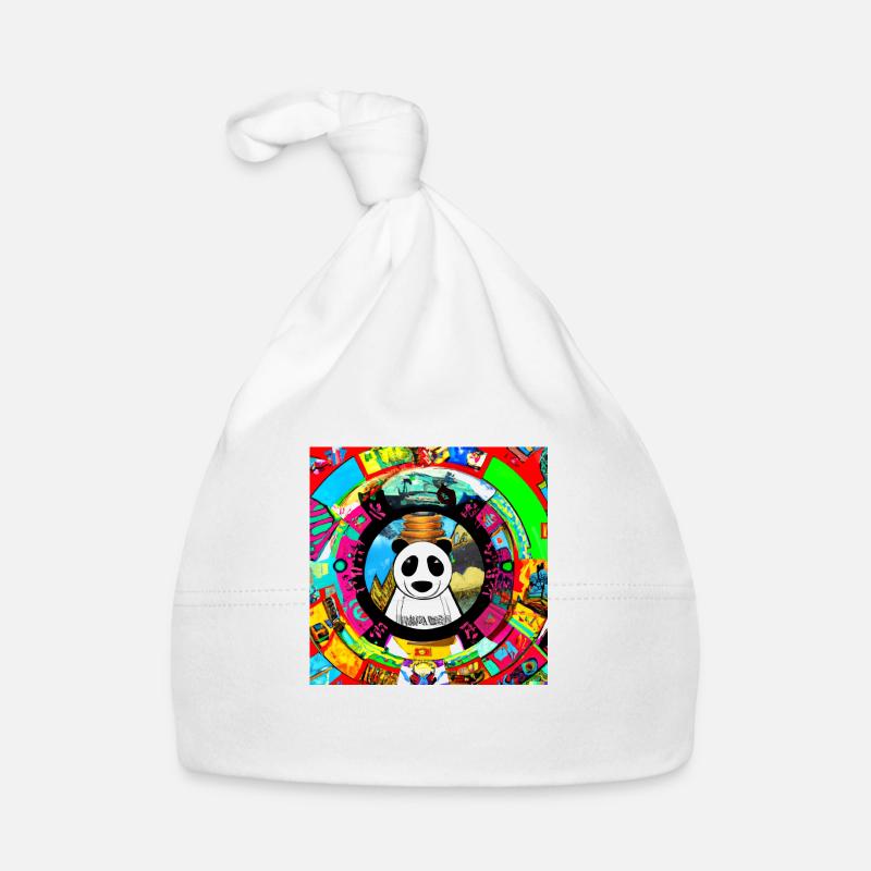 Pandamonium Mandala - Bonnet bio Bébé - blanc