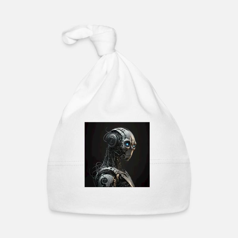 Blauäugiger Cyborg-Roboter Baby Bio-Mütze