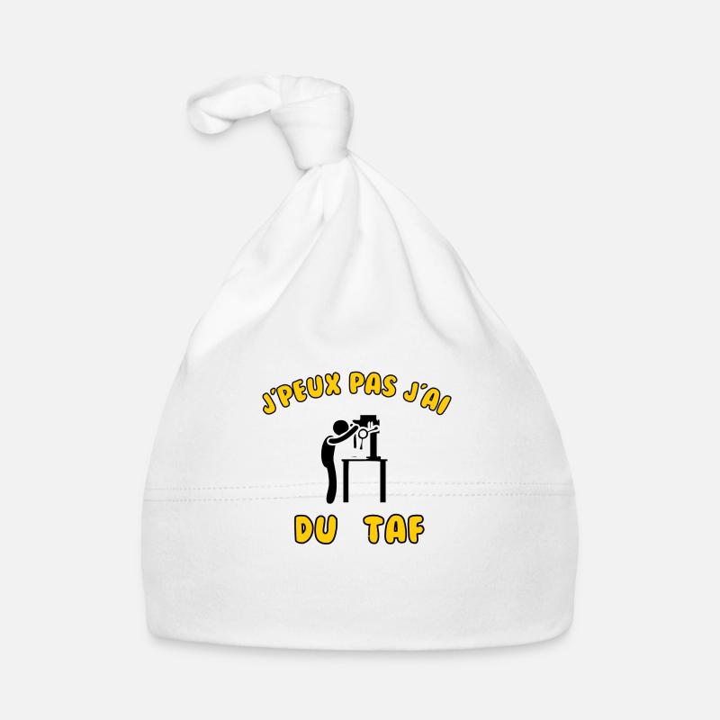 J’peux pas j’ai du taf Bonnet bio Bébé