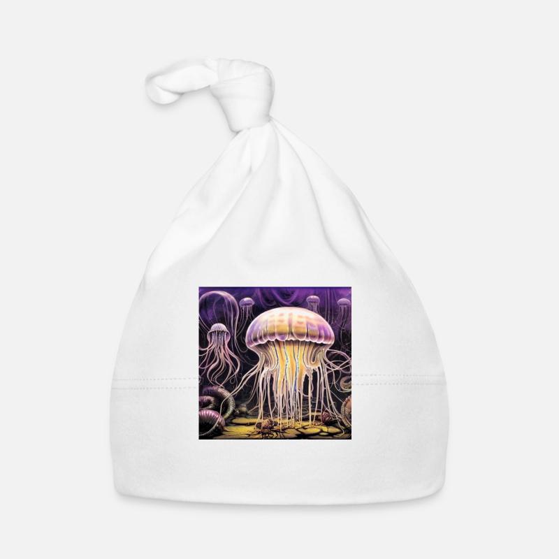 meduse luminose Cappellino ecologico per neonato