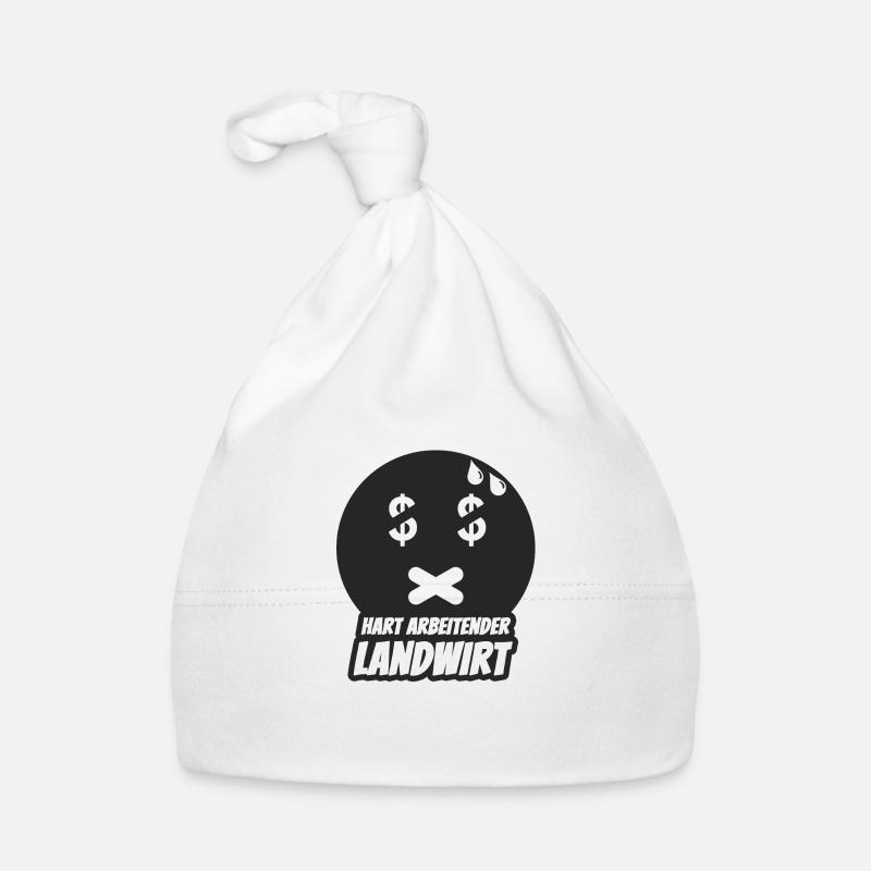 Hart arbeitender Landwirt Baby Bio-Mütze