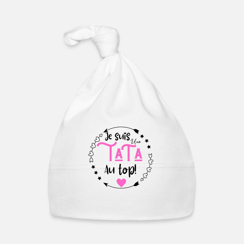 Je suis une tata au top Bonnet bio Bébé