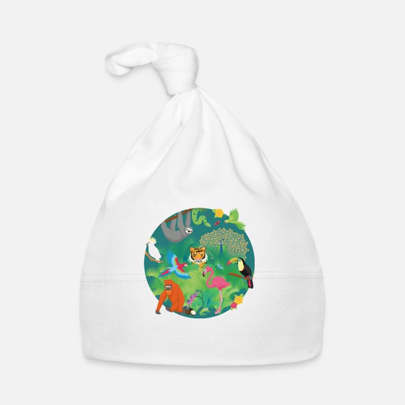 funny jungle Organic Baby Cap