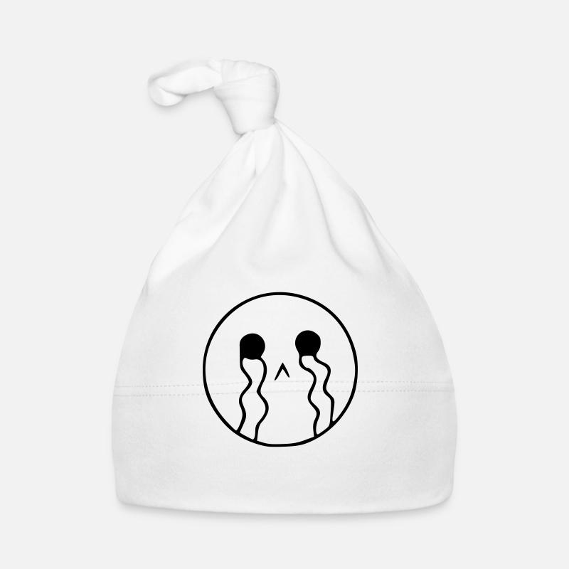 Emoji sketch cry noir Bonnet bio Bébé