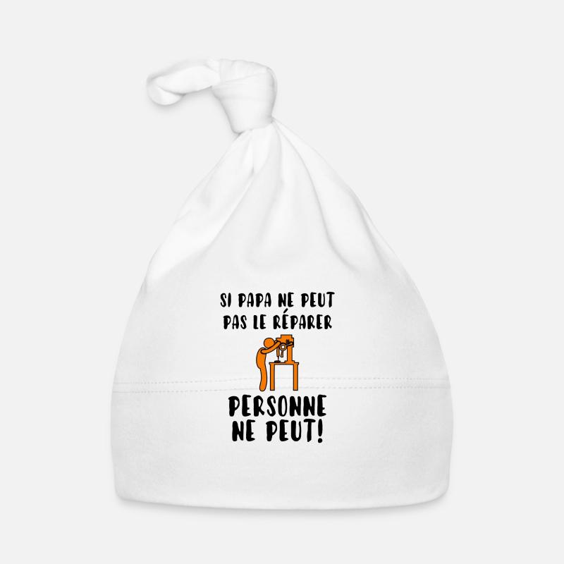 Papa bricoleur Bonnet bio Bébé