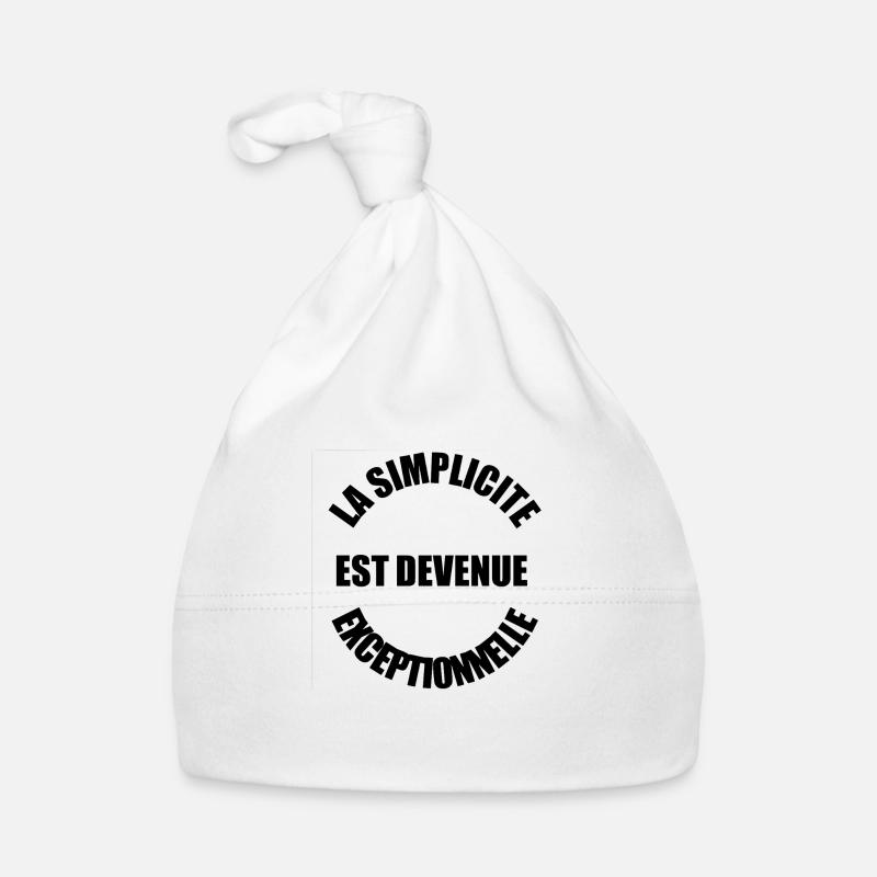 127945707 317515175 simplicite jpe1 - Bonnet bio Bébé - blanc