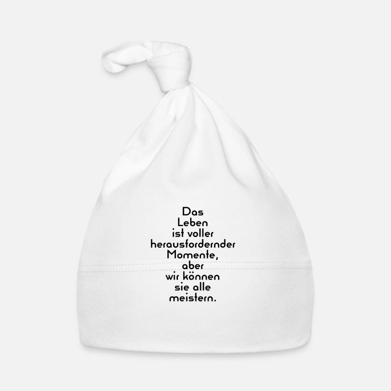 Das Leben - Baby Bio-Mütze - Weiß