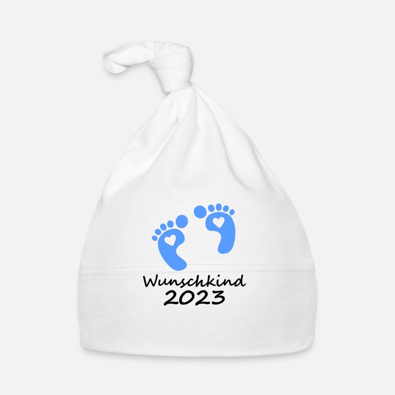 Wunschkind 2023 Junge Baby Bio-Mütze