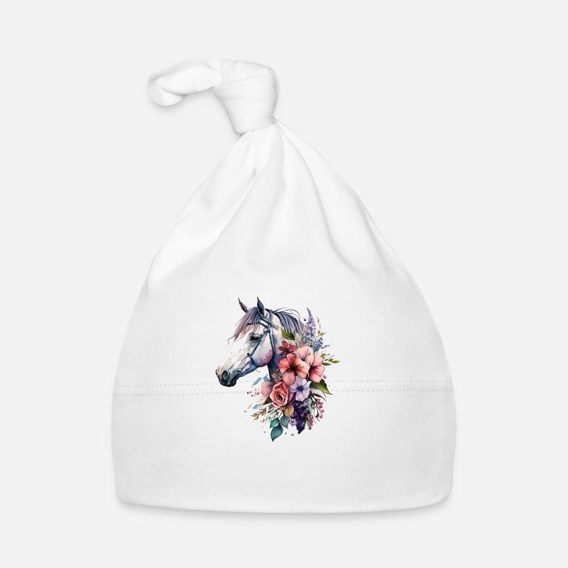Conception de fleurs bohèmes de cheval Bonnet bio Bébé