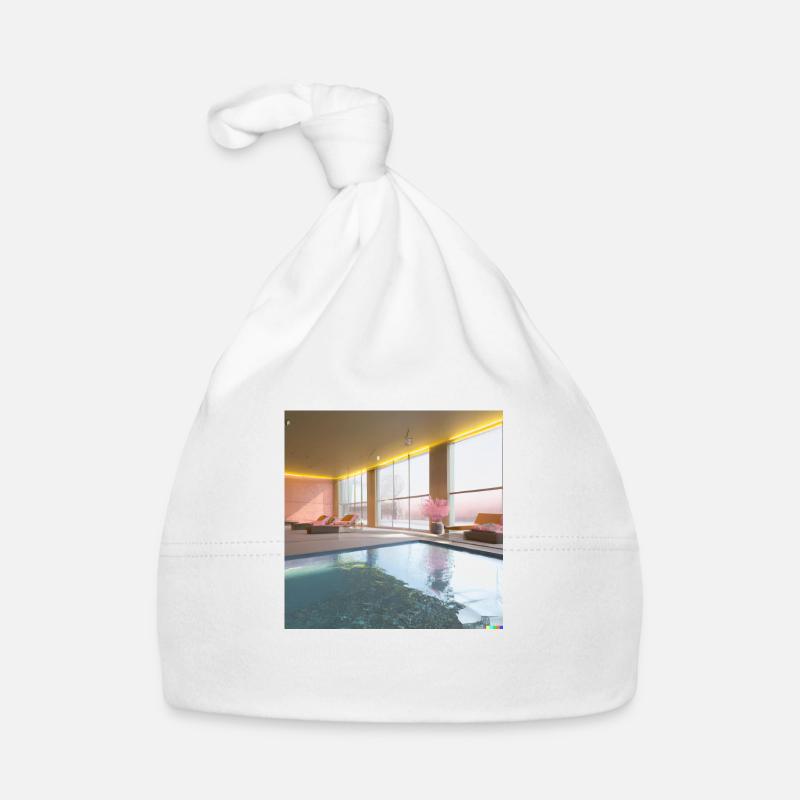 Ein sonnendurchfluteter Lounge-Bereich art 2 Baby Bio-Mütze
