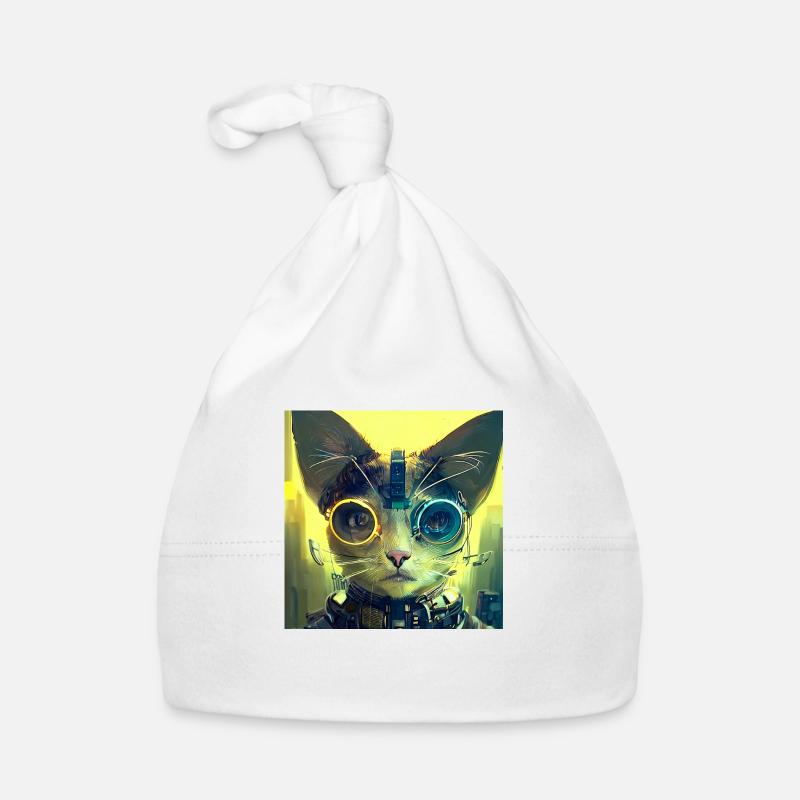 Futuristische Katze Baby Bio-Mütze