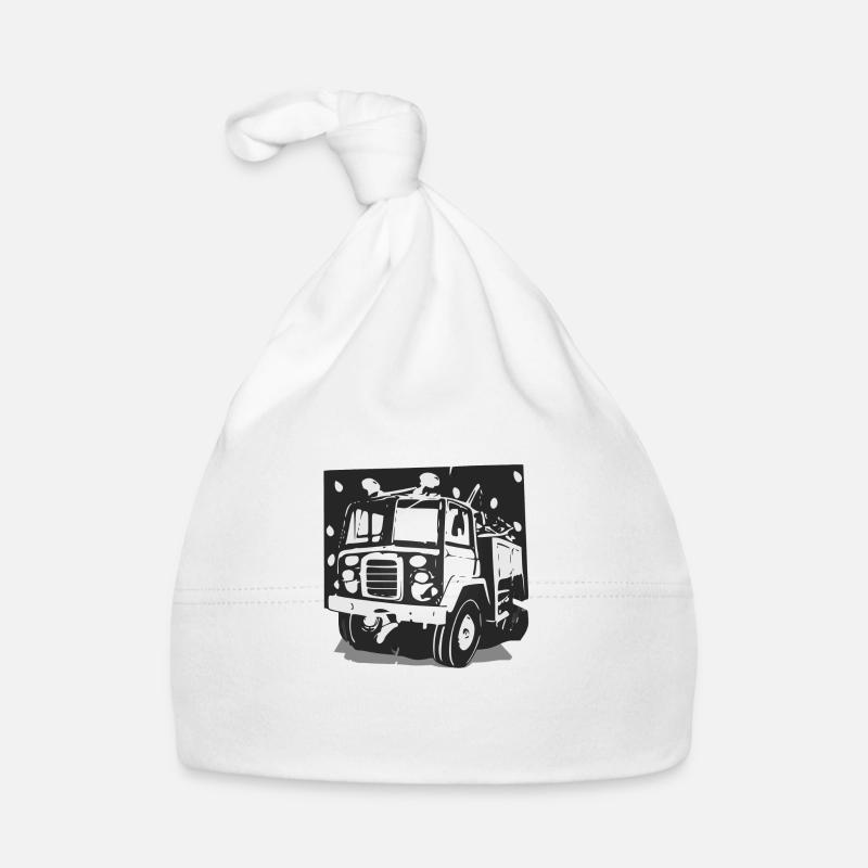 Camion de pompier Bonnet bio Bébé
