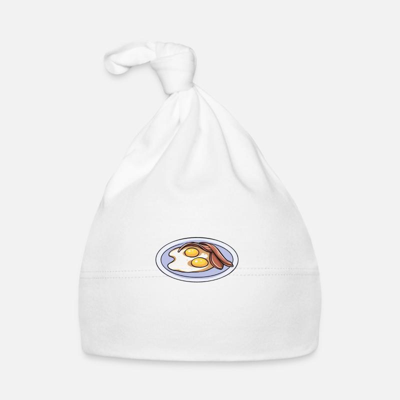 Eggs Bacon Breakfast Organic Baby Cap