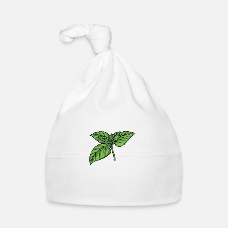 Menthe Feuille de menthe Bonnet bio Bébé